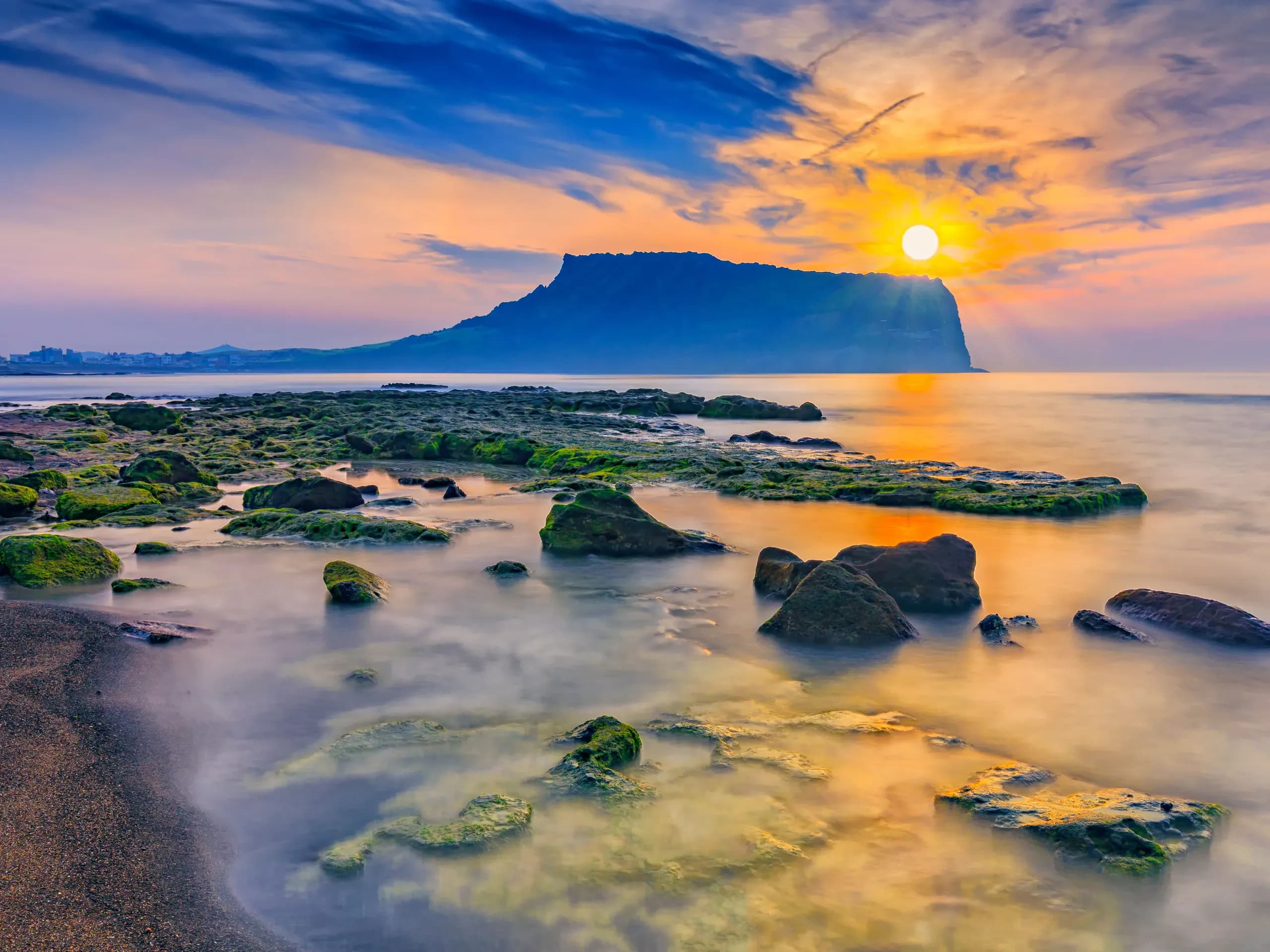 Seongsan Ilchulbong at sunrise, Jeju Island