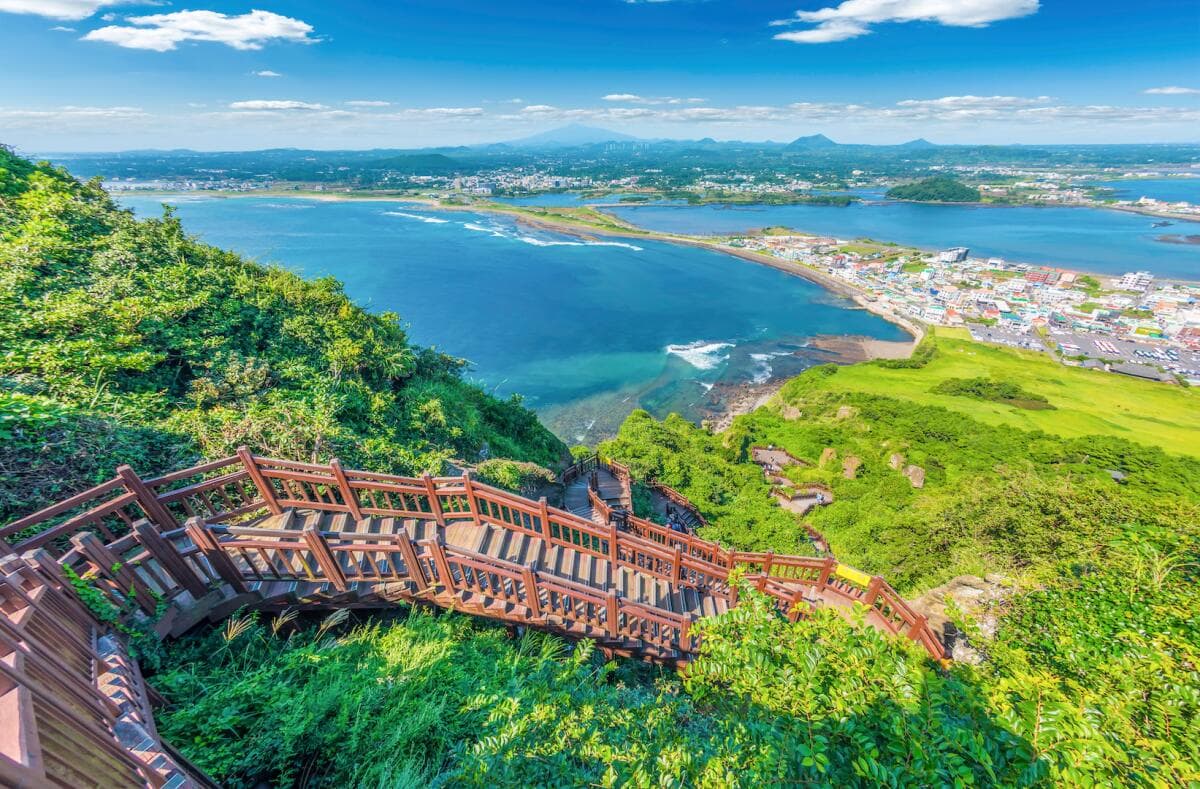 View from Seongsan Ilchulbong summit