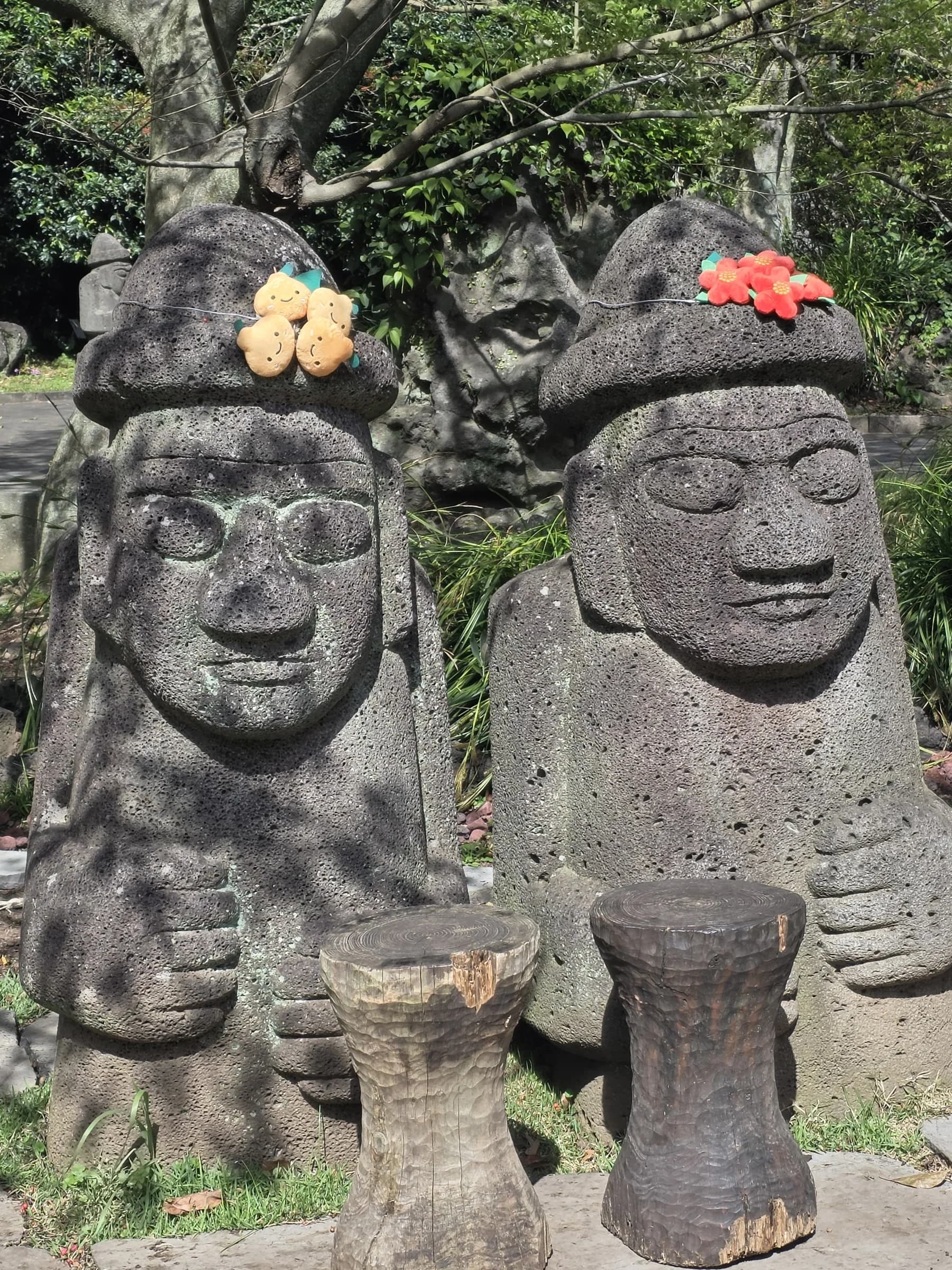 Jeju dolharubang stone grandfather statues