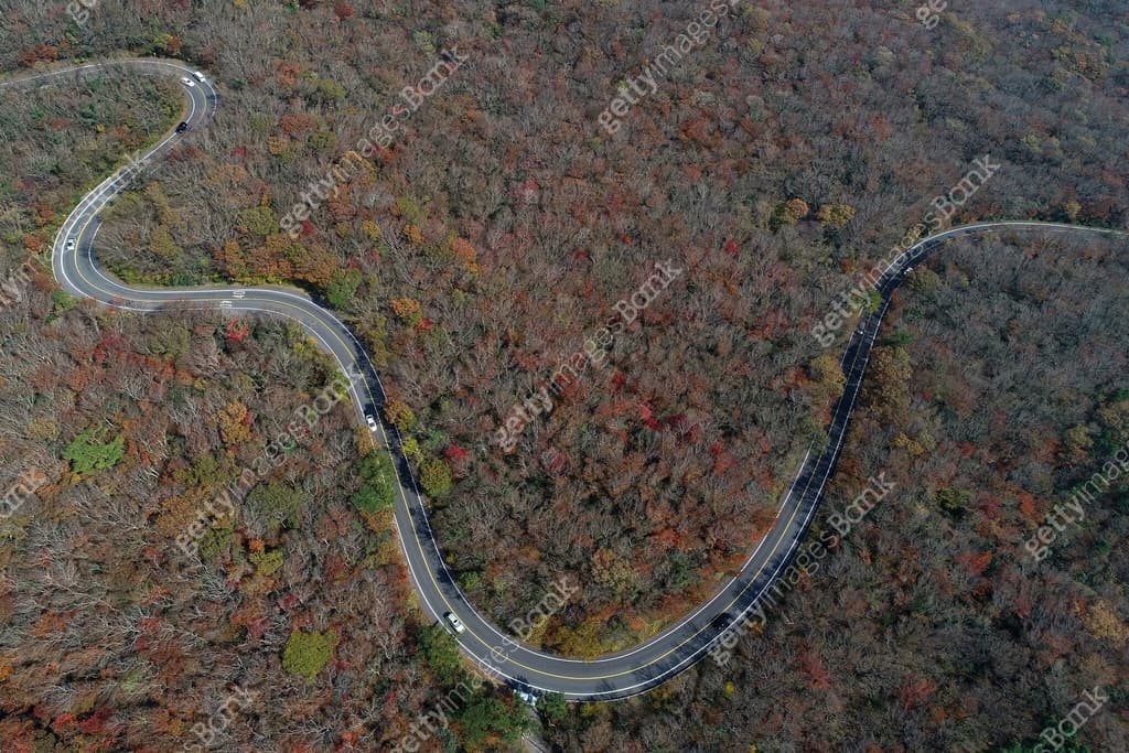 1100 Highland Road autumn drive